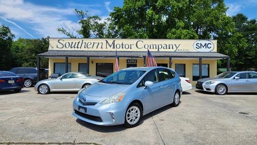 Blue 2013 Toyota Prius v Three