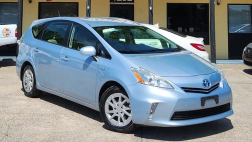 Blue 2013 Toyota Prius v Three