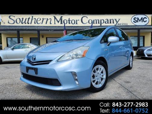 Blue 2013 Toyota Prius v Three
