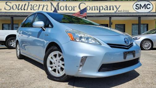Blue 2013 Toyota Prius v Three
