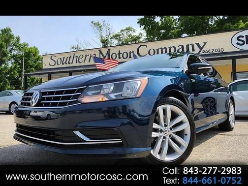 Tourmaline Blue Metallic 2019 Volkswagen Passat 2.0T Wolfsburg Edition
