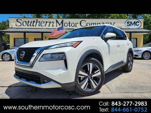 White 2022 Nissan Rogue Platinum