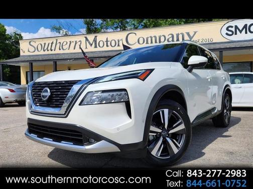 White 2022 Nissan Rogue Platinum
