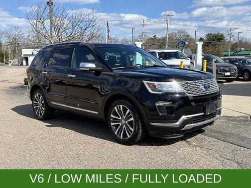 SHADOW BLACK 2018 Ford Explorer PLATINUM
