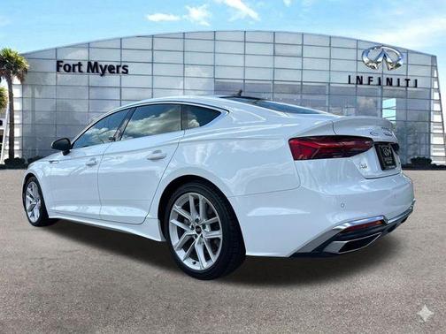 Arkona White 2024 Audi A5 Sportback 45 S line quattro Premium