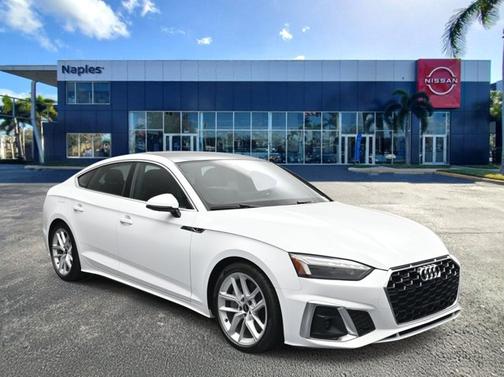 Arkona White 2024 Audi A5 Sportback 45 S line quattro Premium