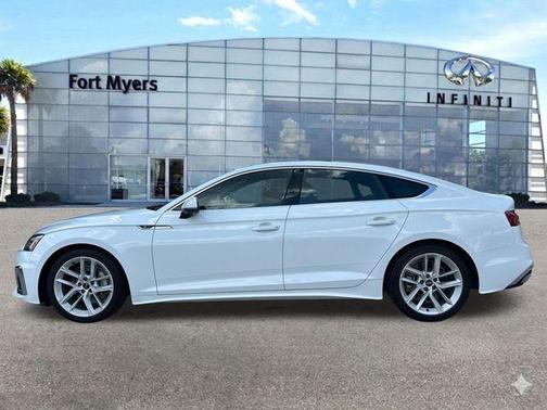 Arkona White 2024 Audi A5 Sportback 45 S line quattro Premium