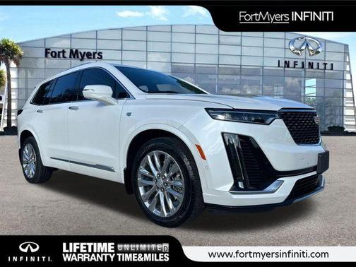 Crystal White Tri-Coat 2022 Cadillac XT6 Premium Luxury AWD