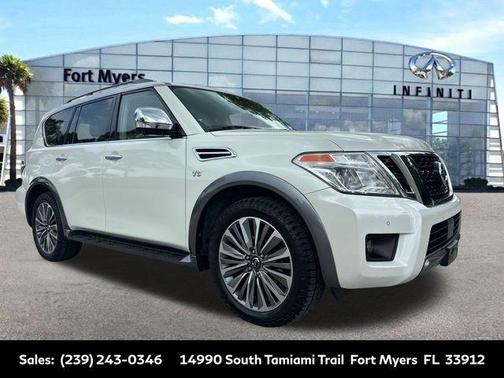 White 2019 Nissan Armada SL