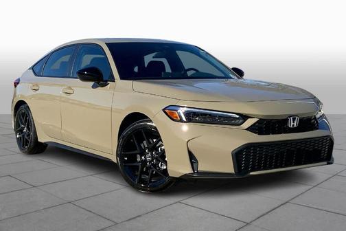 Tan 2026 Honda Civic Hybrid Sport