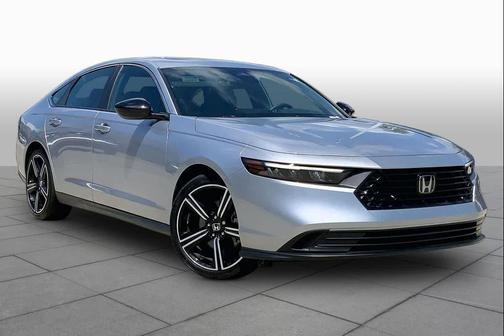 Solar Silver Metallic 2025 Honda Accord Hybrid Sport
