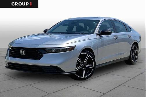 Solar Silver Metallic 2025 Honda Accord Hybrid Sport