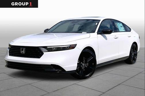 White 2026 Honda Accord Hybrid Sport-L