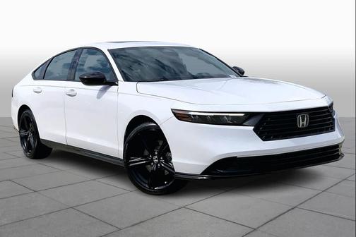 White 2026 Honda Accord Hybrid Sport-L