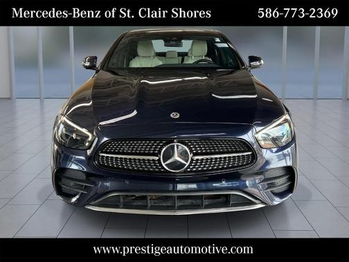 Blue 2023 Mercedes-Benz E-Class E 350 4MATIC