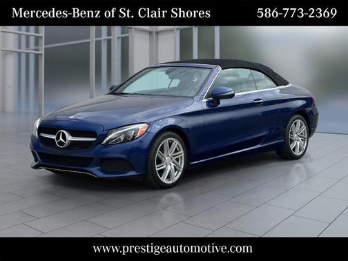 Blue 2017 Mercedes-Benz C-Class C 300 4MATIC