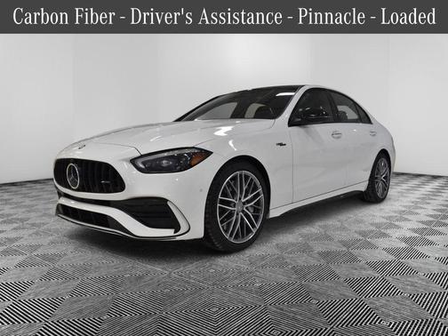 Polar White 2024 Mercedes-Benz AMG C 43 Base 4MATIC