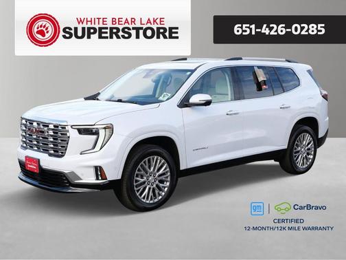 Glacier White 2026 GMC Acadia Denali