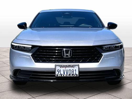 Solar Silver Metallic 2024 Honda Accord Hybrid Sport-L