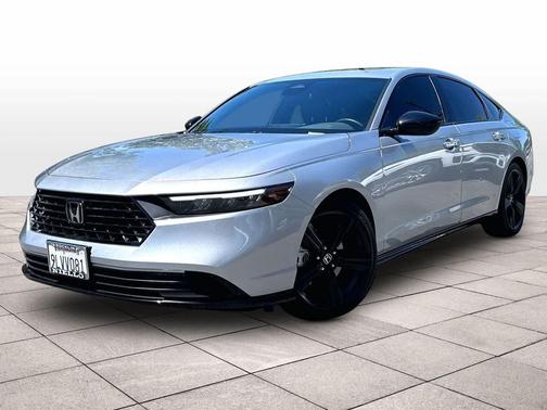 Solar Silver Metallic 2024 Honda Accord Hybrid Sport-L