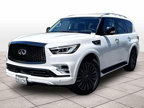 Moonstone White 2022 INFINITI QX80 PREMIUM SELECT AWD