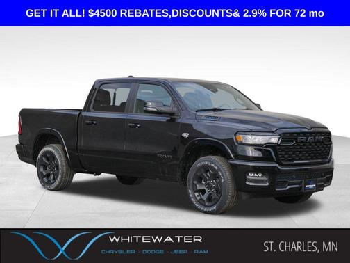 Diamond Black Crystal Pearlcoat 2026 RAM 1500 Big Horn/Lone Star