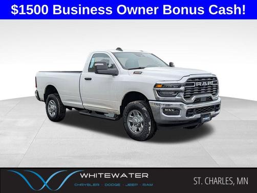 Bright White Clearcoat 2026 RAM 3500 Tradesman Regular Cab 4x4 8' Box