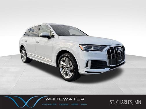 Glacier White Metallic 2023 Audi Q7 45 Premium SUV
