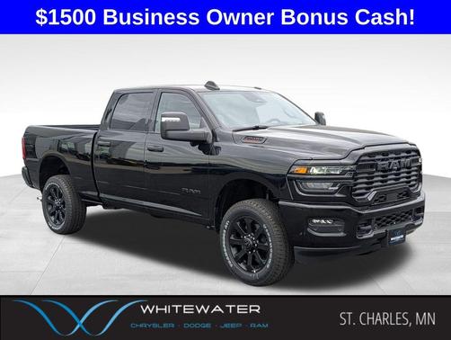 Diamond Black Crystal Pearlcoat 2026 RAM 2500 Big Horn Crew Cab 4x4 6'4' Box