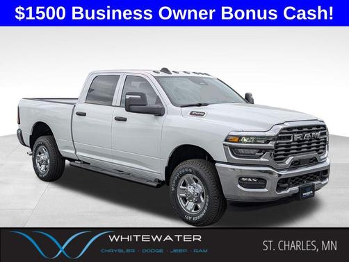 Bright White Clearcoat 2026 RAM 3500 Tradesman Crew Cab 4x4 6'4' Box