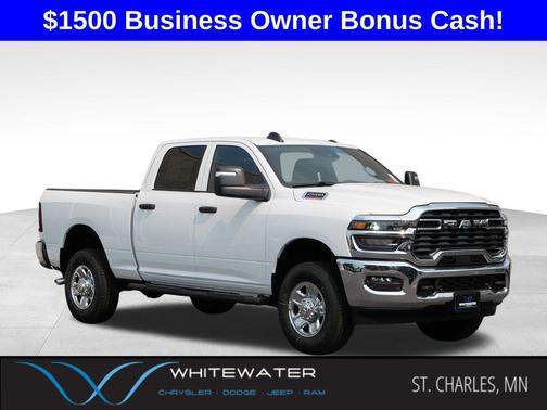 Bright White Clearcoat 2026 RAM 2500 Tradesman Crew Cab 4x4 6'4' Box