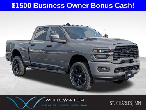 Ceramic Gray Clearcoat 2026 RAM 2500 Black Express Crew Cab 4x4 6'4' Box