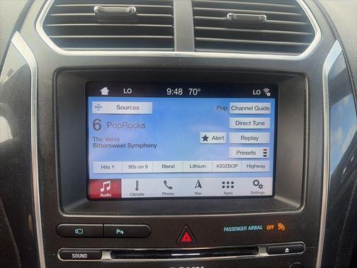 White Platinum Metallic Tri-Coat 2018 Ford Explorer Sport