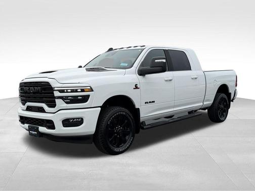Bright White Clearcoat 2025 RAM 3500 Laramie Mega Cab 4x4 6'4' Box