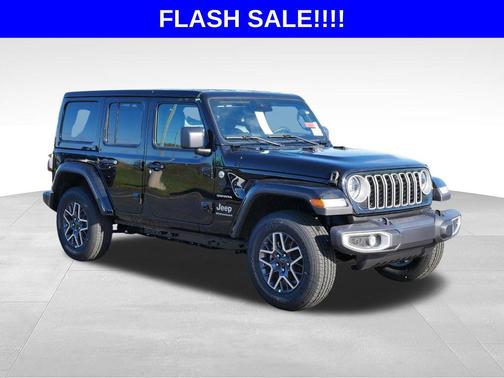 Black Clearcoat 2024 Jeep Wrangler 4-Door Sahara 4x4