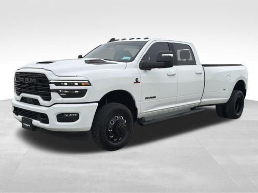Bright White Clearcoat 2025 RAM 3500 Laramie Crew Cab 4x4 8' Box