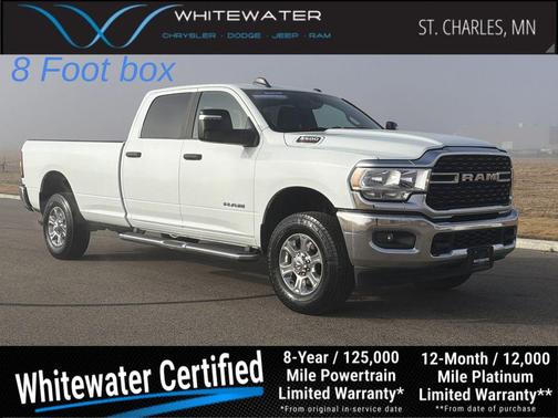 Bright White Clearcoat 2024 RAM 2500 Big Horn Crew Cab 4x4 8' Box