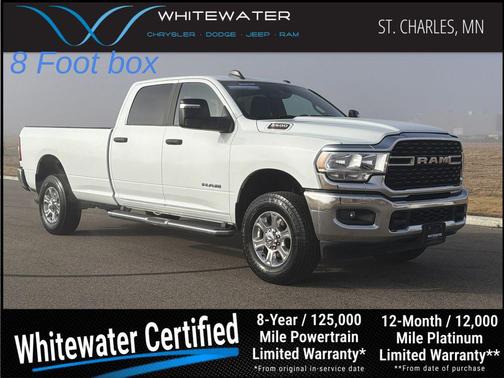 Bright White Clearcoat 2024 RAM 2500 Big Horn Crew Cab 4x4 8' Box