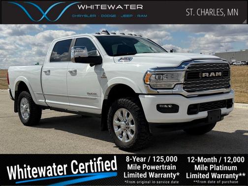 Bright White Clearcoat 2024 RAM 2500 Limited Crew Cab 4x4 6'4' Box