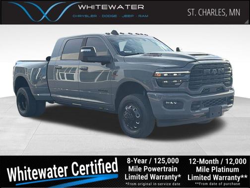Ceramic Gray Clearcoat 2026 RAM 3500 Laramie Mega Cab 4x4 6'4' Box