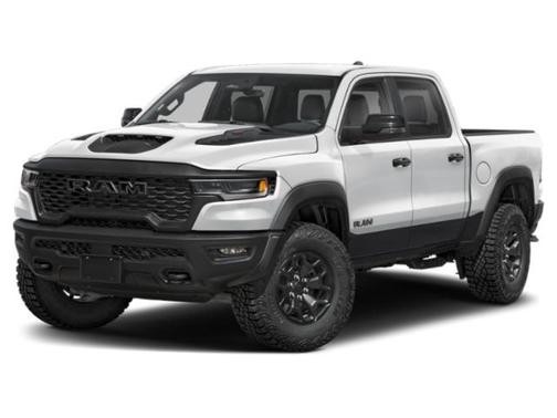 Bright White Clearcoat 2026 RAM 1500 RHO Crew Cab 4x4 5'7' Box