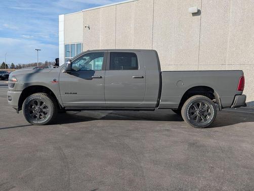 Ceramic Gray Clearcoat 2026 RAM 3500 Laramie Mega Cab 4x4 6'4' Box