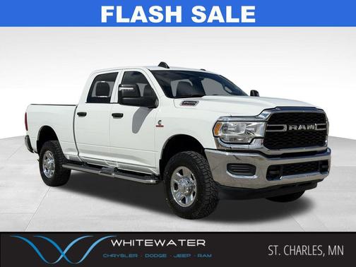 Bright White Clearcoat 2024 RAM 2500 Tradesman Crew Cab 4x4 6'4' Box