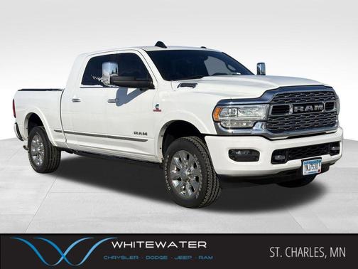 Bright White Clearcoat 2019 RAM 3500 Limited Mega Cab 4x4 6'4' Box