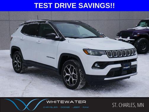 Bright White Clearcoat 2026 Jeep Compass Limited