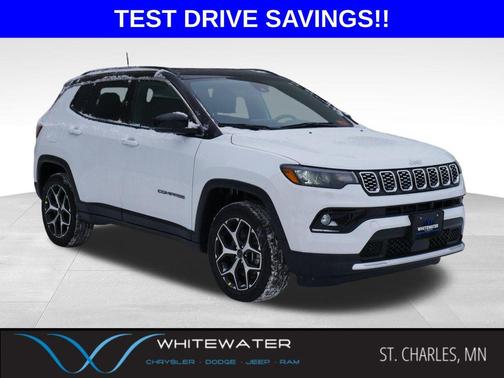 Bright White Clearcoat 2026 Jeep Compass Limited