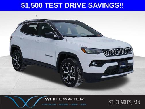Bright White Clearcoat 2026 Jeep Compass Limited