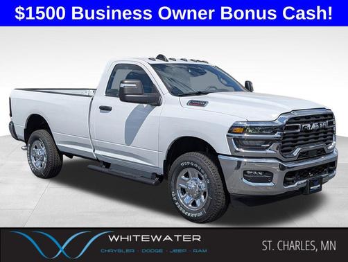 Bright White Clearcoat 2026 RAM 3500 Tradesman Regular Cab 4x4 8' Box