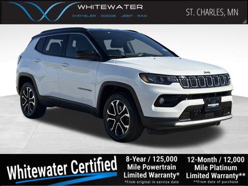 Bright White Clearcoat 2023 Jeep Compass Limited