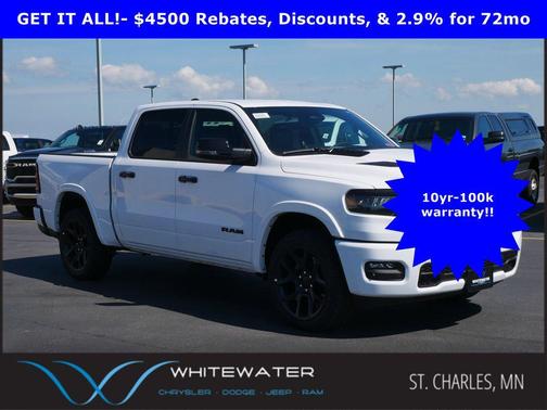 Bright White Clearcoat 2026 RAM 1500 Laramie
